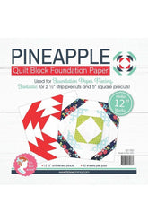 12" Pineapple Quilt Block Foundation Paper Piecing Pad